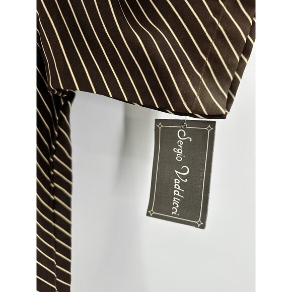 Sergio Vadducci 90’s Western Rodeo Short Sleeve Pearl Button Strip Shirt Size L - Picture 7 of 13